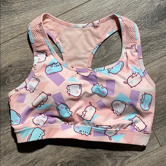 pusheen sports bra